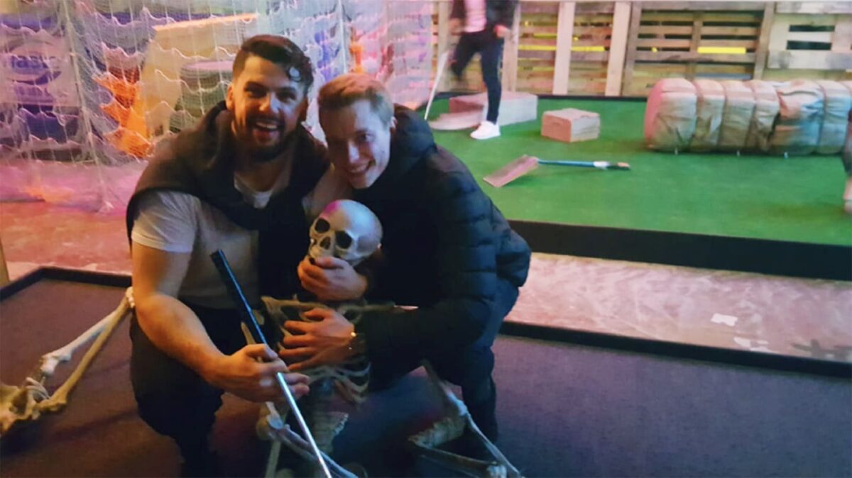 Joe B and Aaron at Caddyshackers