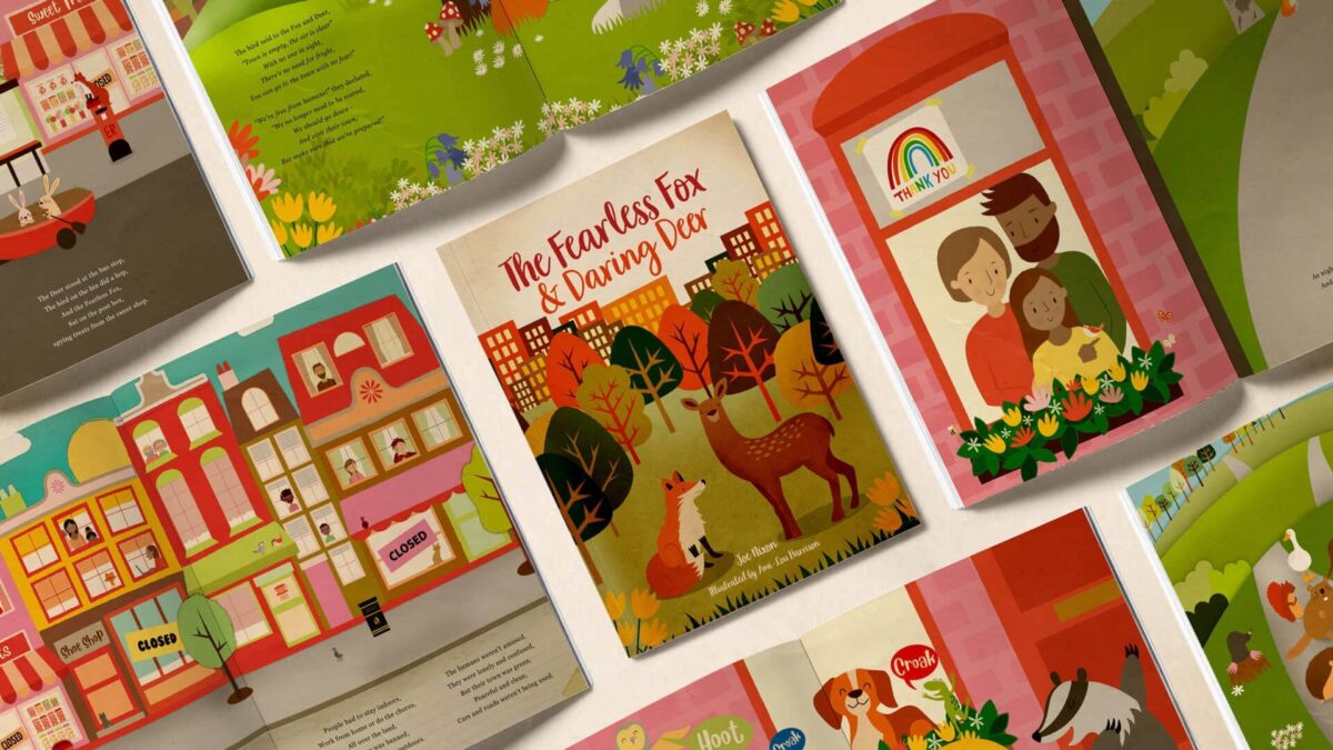 The Fearless Fox & Daring Deer children's book pages