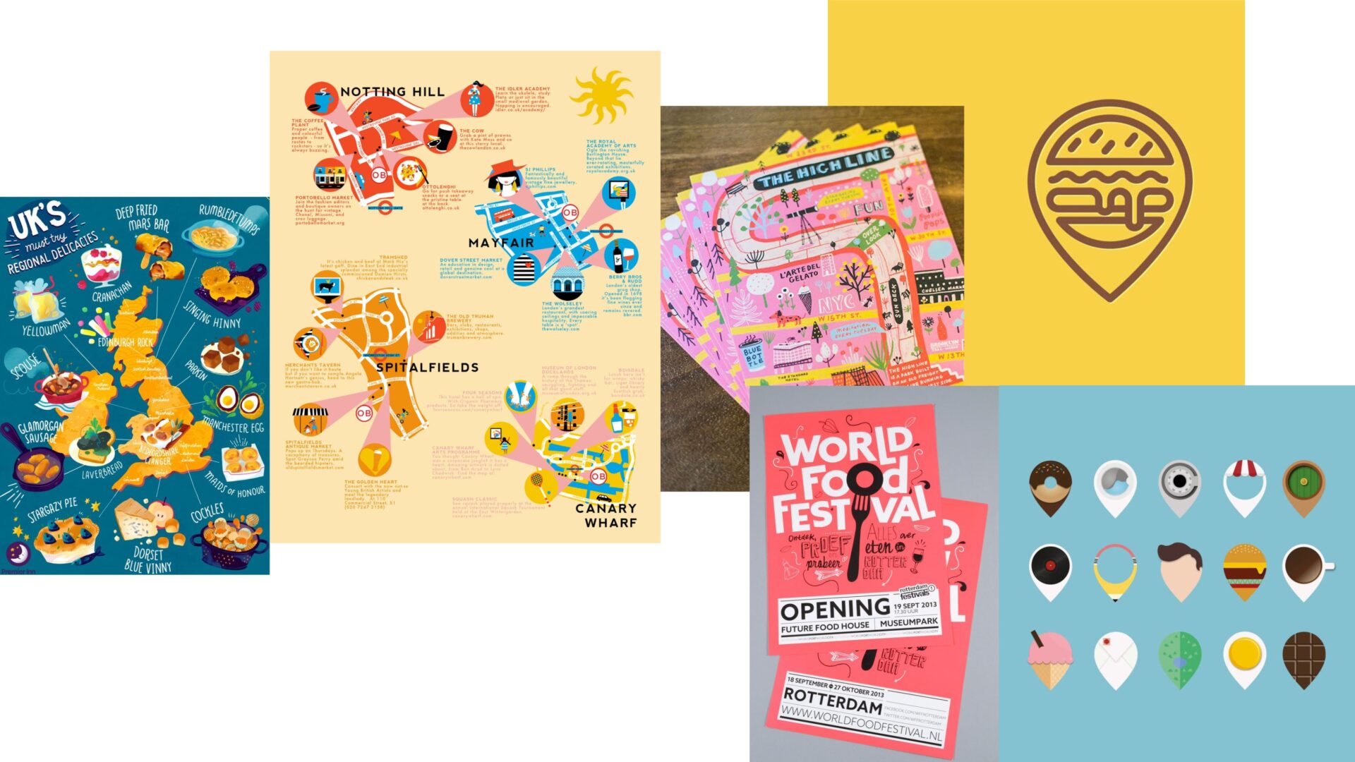 Foody map examples
