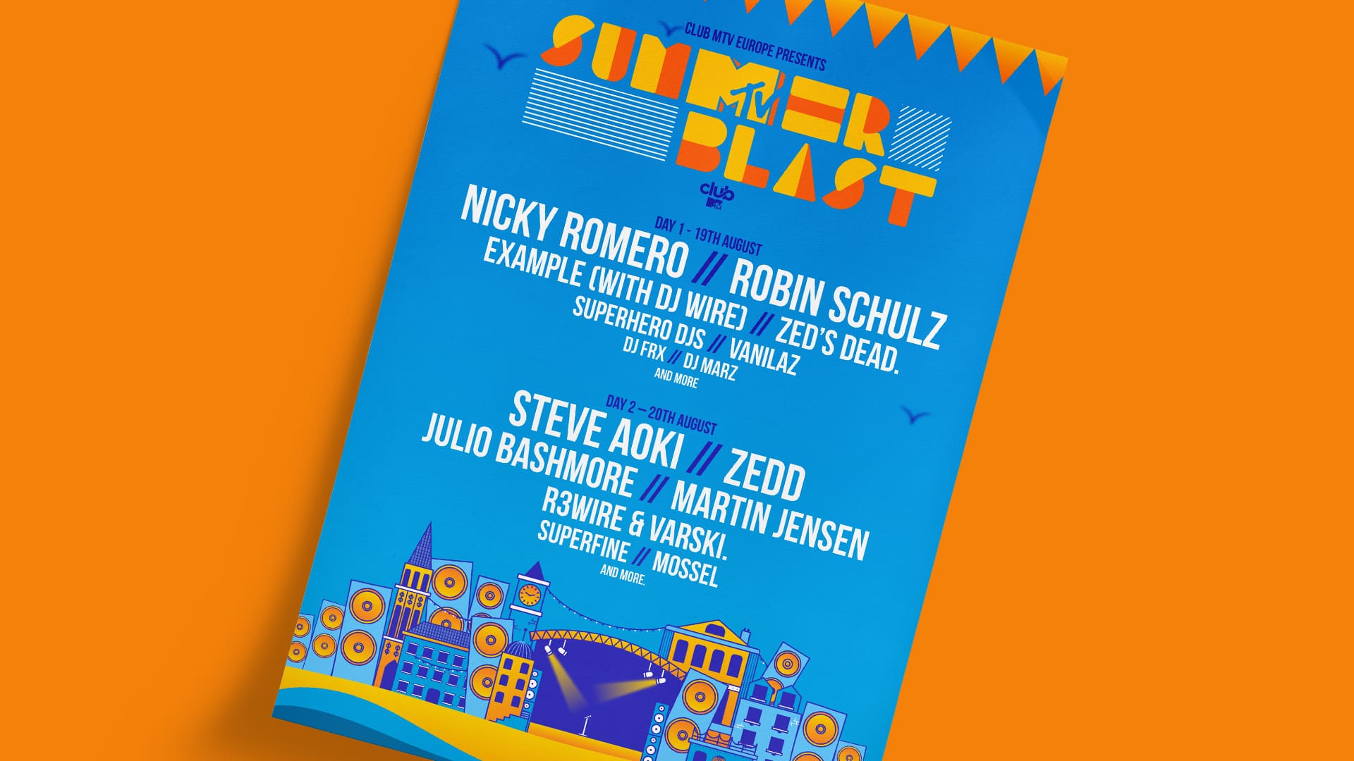 A flyer for MTV Varna