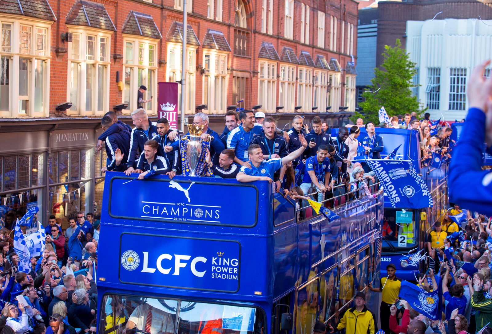 LCFC Premier League victory parades past our studio