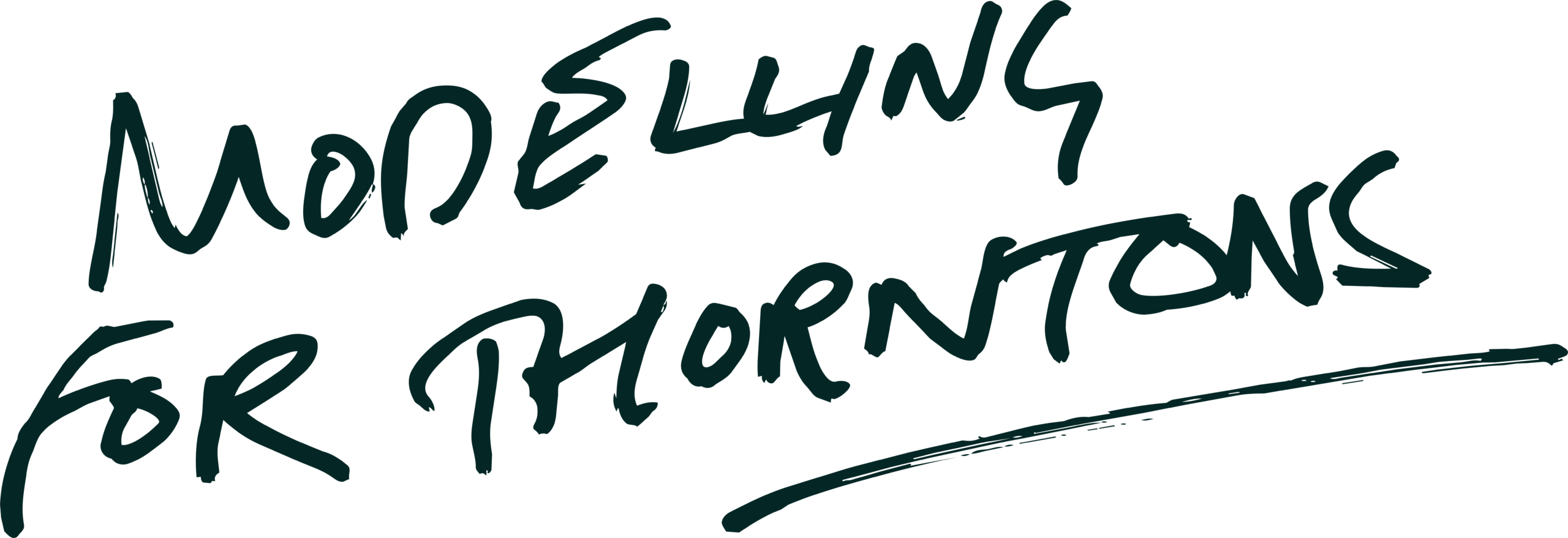 Handwritten text saying: 
