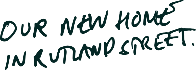 Handwritten text saying: 